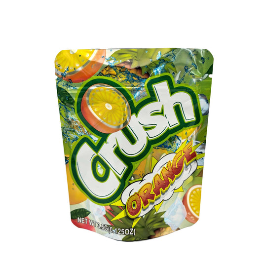 50 Pack - 3.5g Exotic Mylar Bags - Crush - Orange