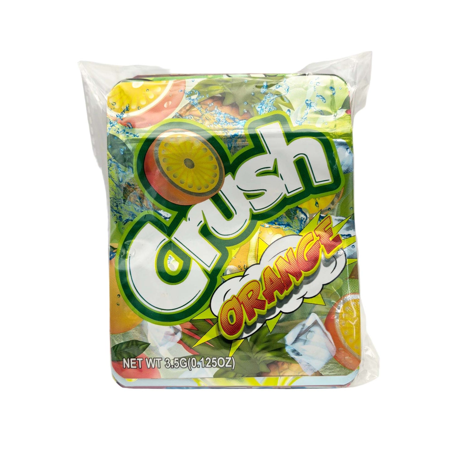 50 Pack - 3.5g Exotic Mylar Bags - Crush - Orange