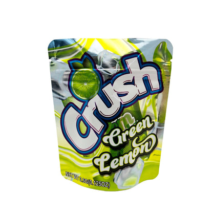 50 Pack - 3.5g Exotic Mylar Bags - Crush - Green Lemon