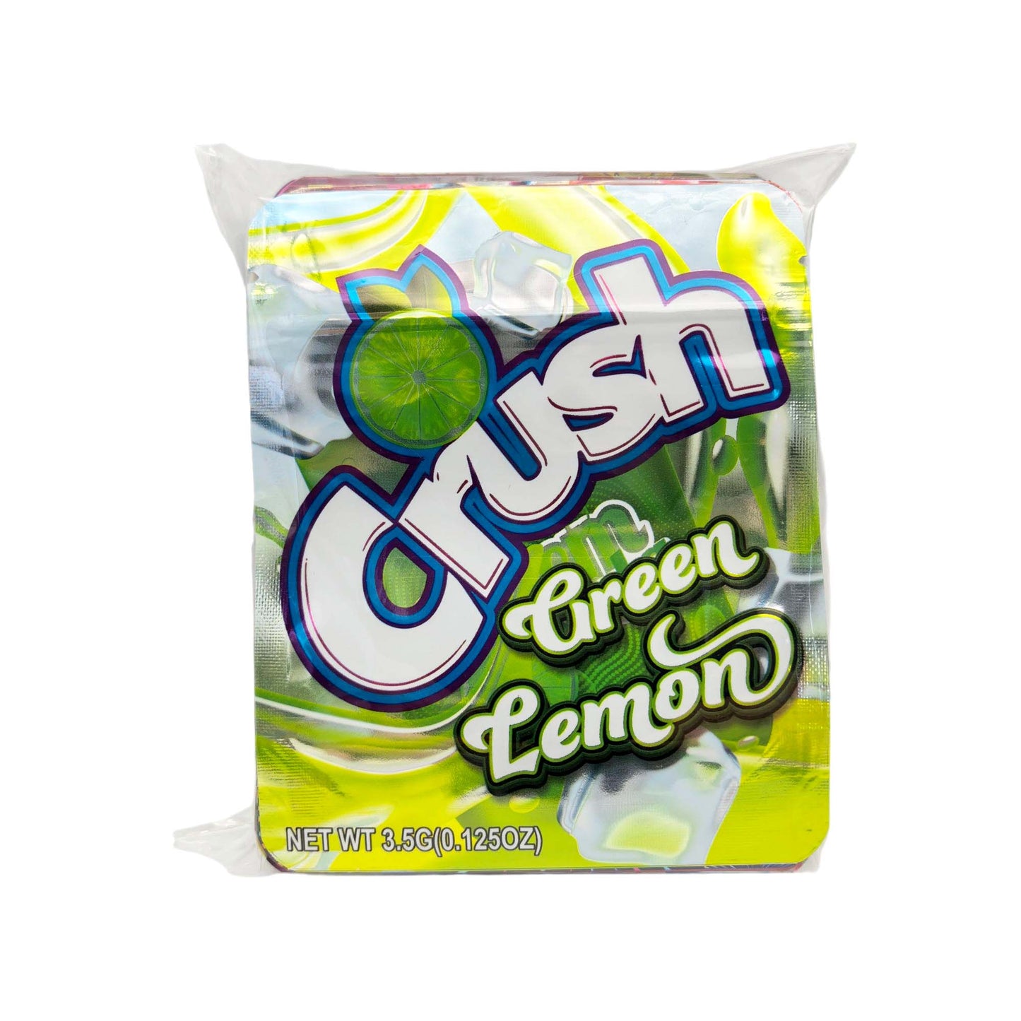 50 Pack - 3.5g Exotic Mylar Bags - Crush - Green Lemon