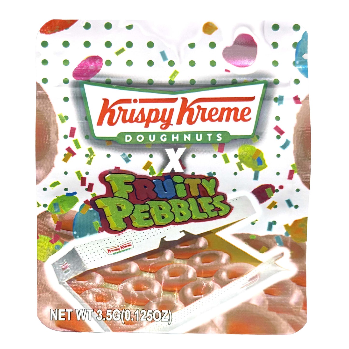 50 Pack - 3.5g Exotic Mylar Bags - Krispy Kreme - Fruity Pebbles