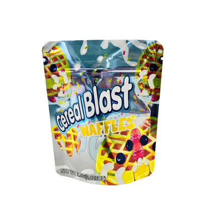 50 Pack - 3.5g Exotic Mylar Bags - Cereal Blast - Waffles