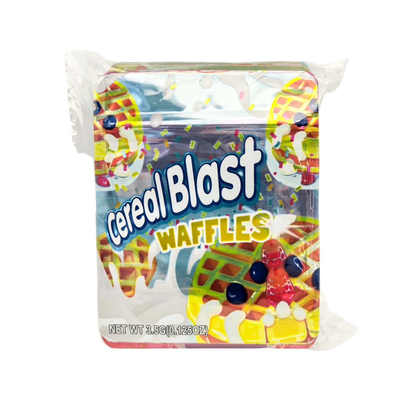 50 Pack - 3.5g Exotic Mylar Bags - Cereal Blast - Waffles