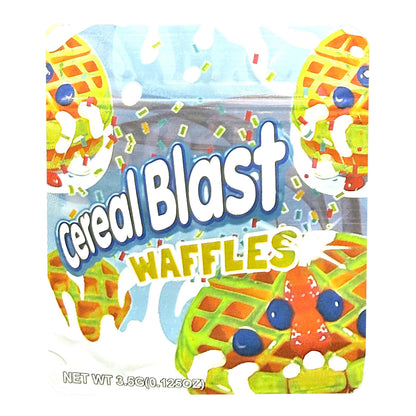 50 Pack - 3.5g Exotic Mylar Bags - Cereal Blast - Waffles