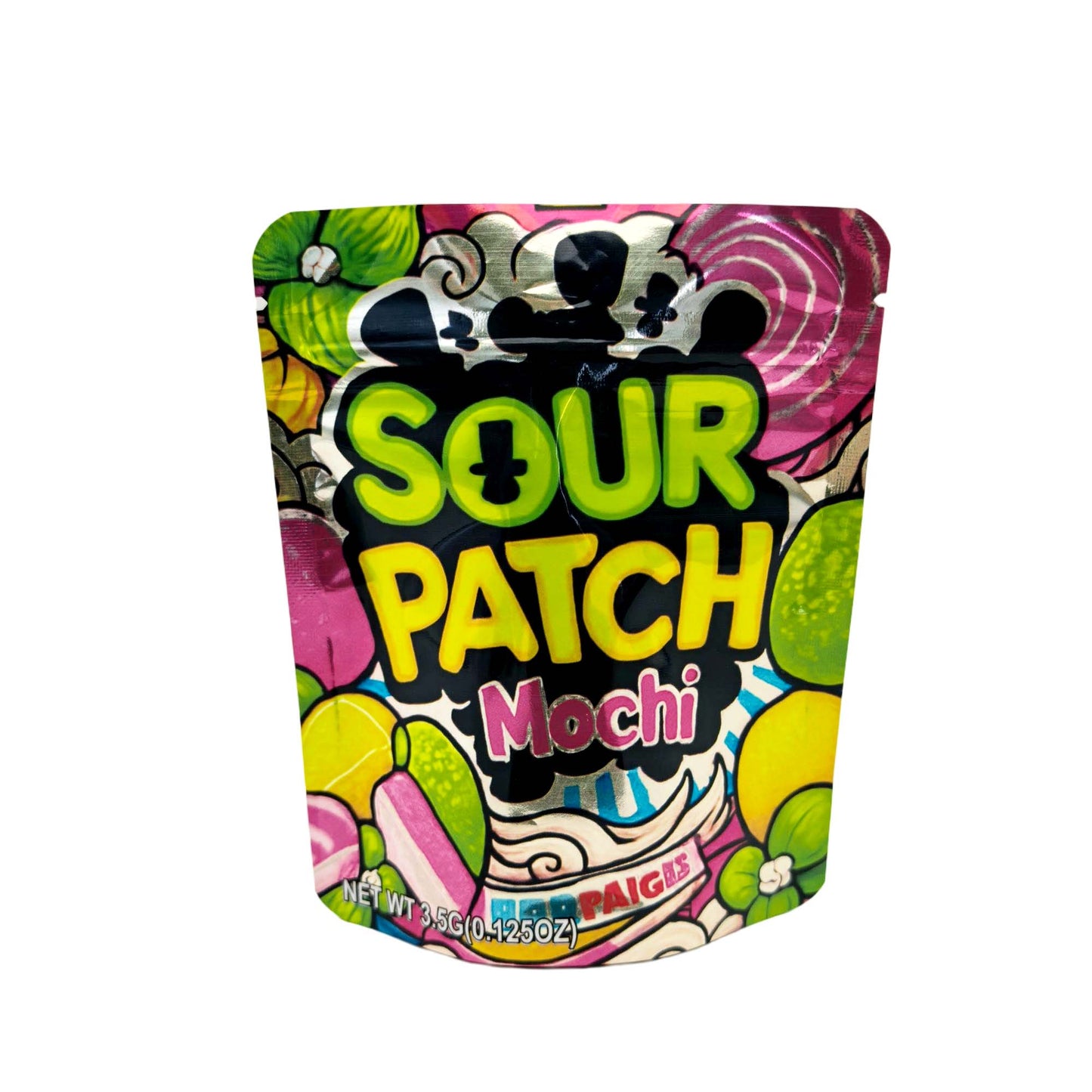 50 Pack - 3.5g Exotic Mylar Bags - Sour Patch - Mochi