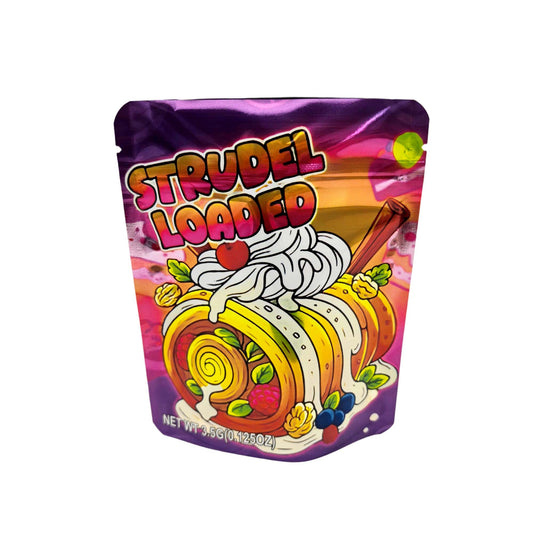 50 Pack - 3.5g Exotic Mylar Bags - Strudel Loaded