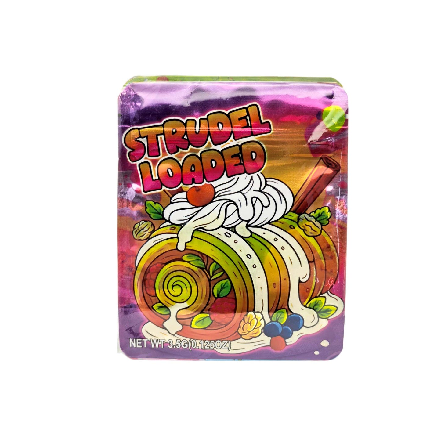 50 Pack - 3.5g Exotic Mylar Bags - Strudel Loaded