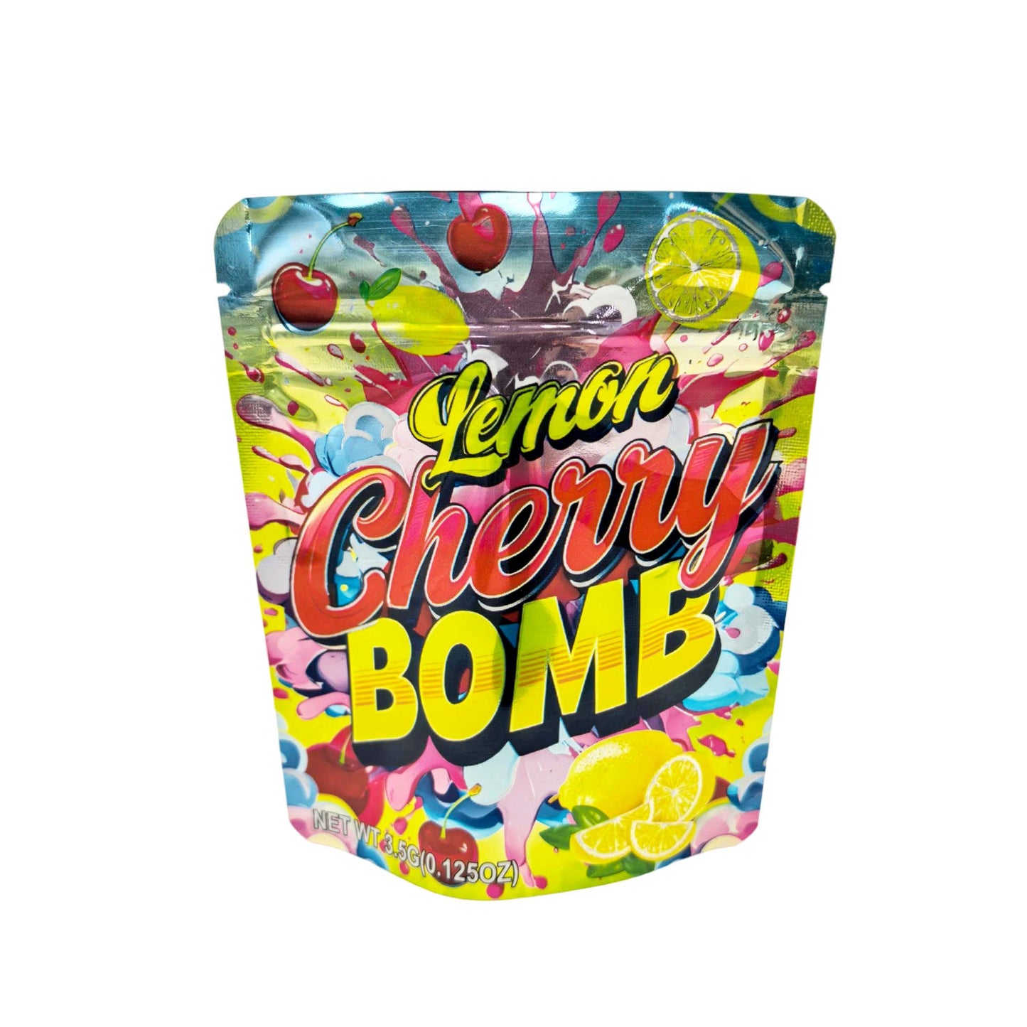 50 Pack - 3.5g Exotic Mylar Bags - Lemon Cherry Bomb