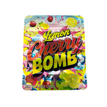 50 Pack - 3.5g Exotic Mylar Bags - Lemon Cherry Bomb