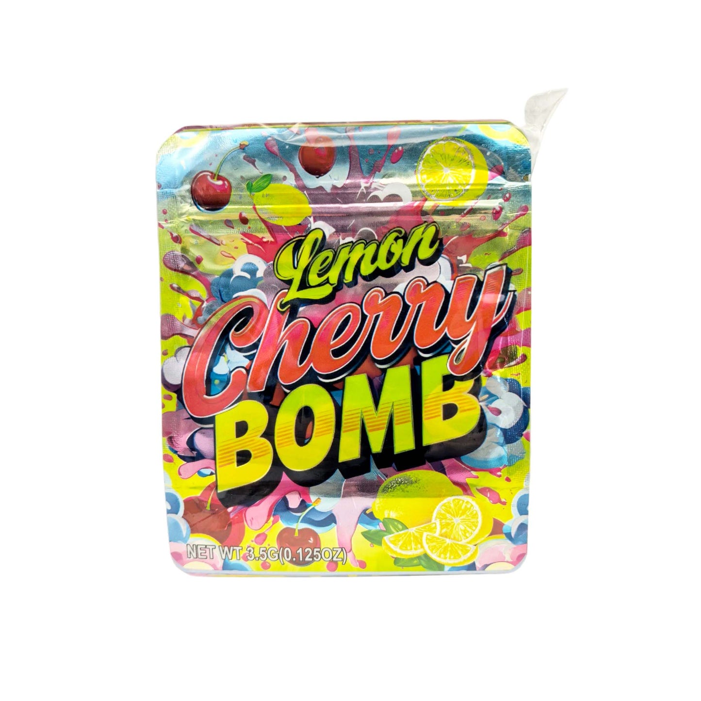 50 Pack - 3.5g Exotic Mylar Bags - Lemon Cherry Bomb