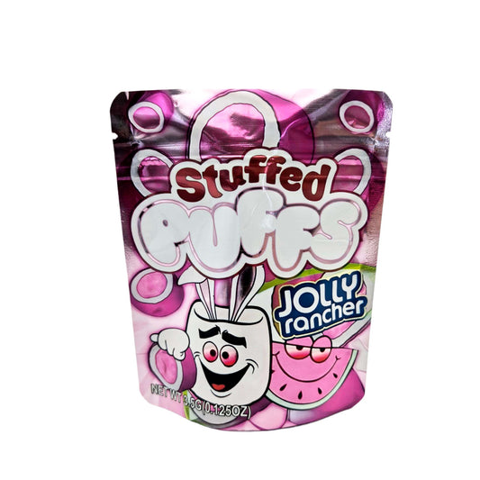 50 Pack - 3.5g Exotic Mylar Bags - Stuffed Puffs - Jolly Rancher