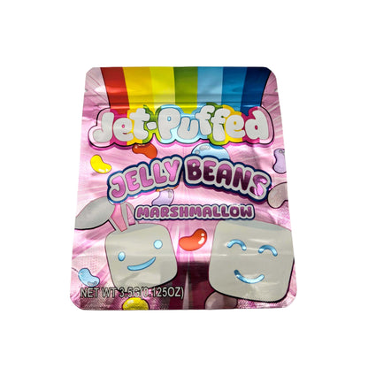 50 Pack - 3.5g Exotic Mylar Bags - Jet-Puffed - Jelly Beans Marshmallow