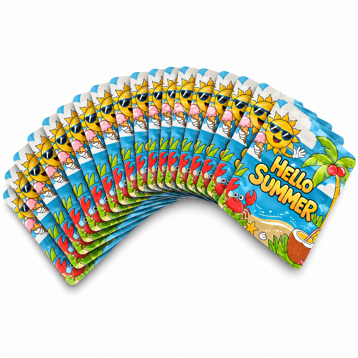 50 Pack - 3.5g Exotic Mylar Bags - Deep Fried Cinnamon Roll