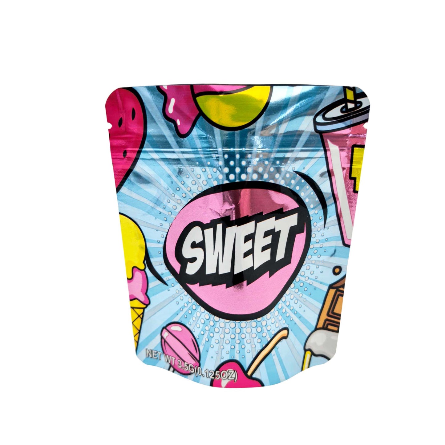 50 Pack - 3.5g Exotic Mylar Bags - Sweet