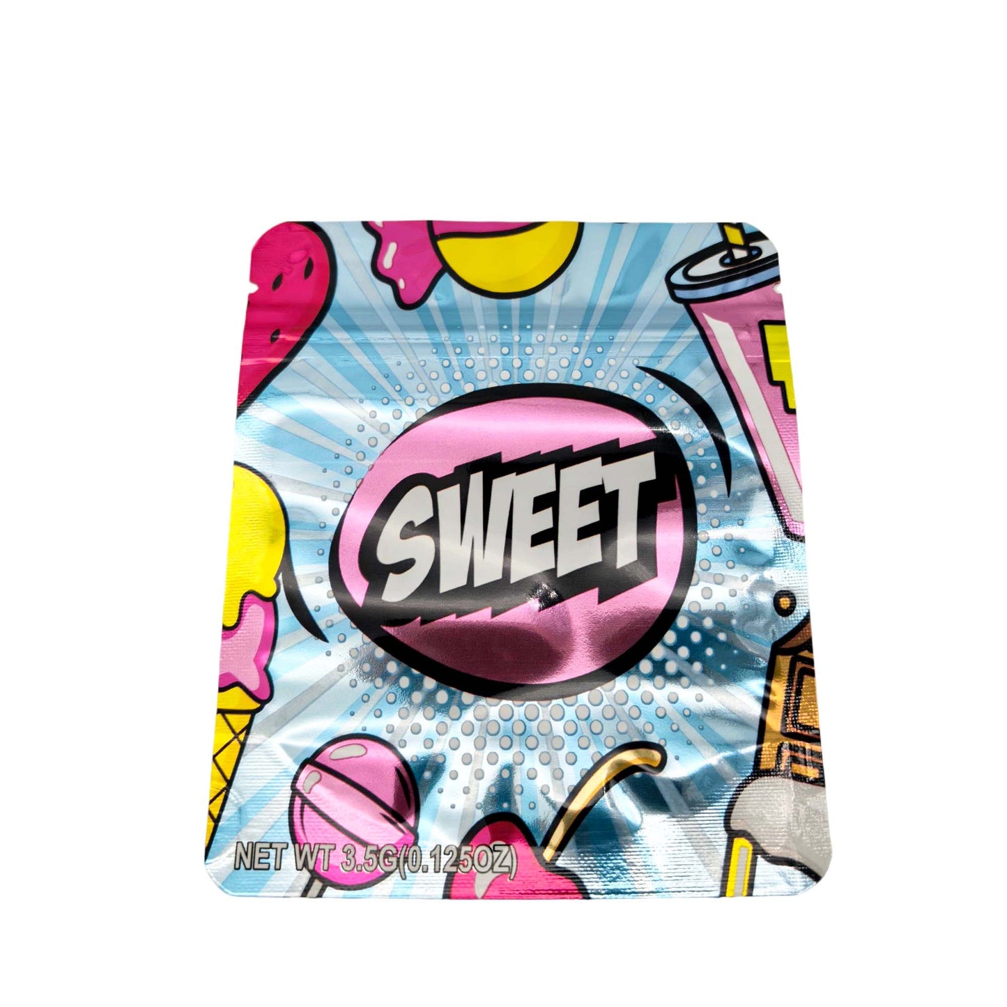 50 Pack - 3.5g Exotic Mylar Bags - Sweet