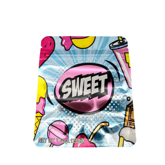 50 Pack - 3.5g Exotic Mylar Bags - Sweet