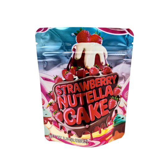 50 Pack - 3.5g Exotic Mylar Bags - Strawberry Nutella Cake