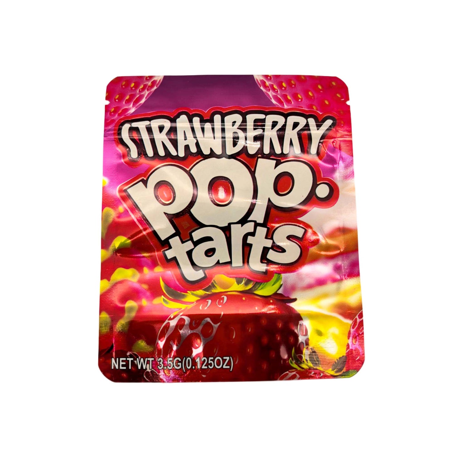 50 Pack - 3.5g Exotic Mylar Bags - Strawberry Pop Tarts