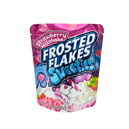 50 Pack - 3.5g Exotic Mylar Bags - Strawberry Frosted Flakes - Sweeties