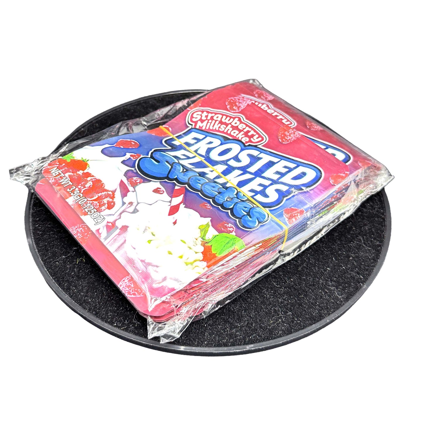 50 Pack - 3.5g Exotic Mylar Bags - Strawberry Frosted Flakes - Sweeties