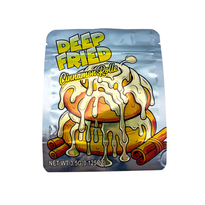 50 Pack - 3.5g Exotic Mylar Bags - Deep Fried Cinnamon Roll