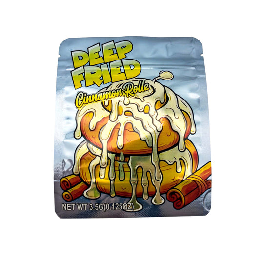 50 Pack - 3.5g Exotic Mylar Bags - Deep Fried Cinnamon Roll
