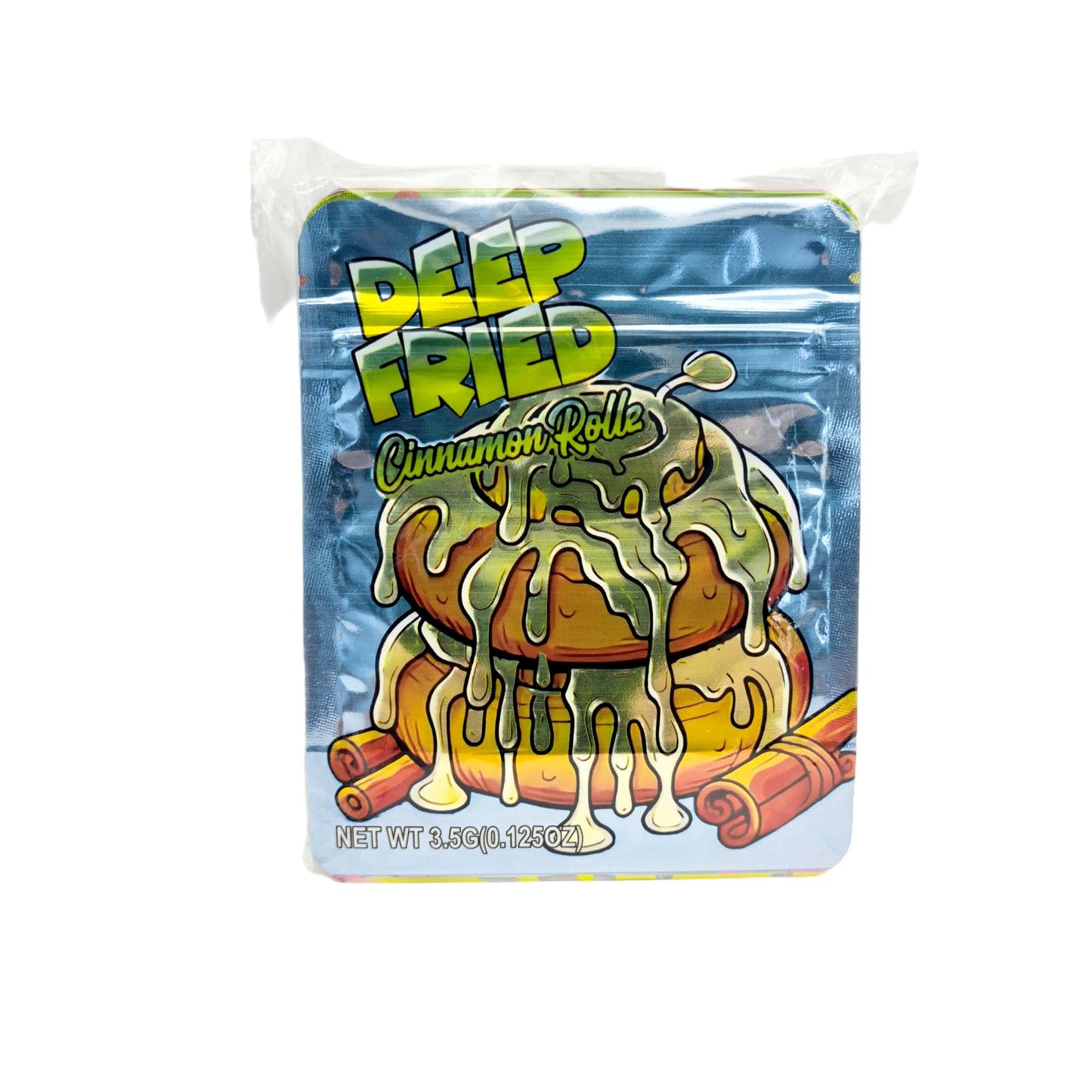 50 Pack - 3.5g Exotic Mylar Bags - Deep Fried Cinnamon Roll