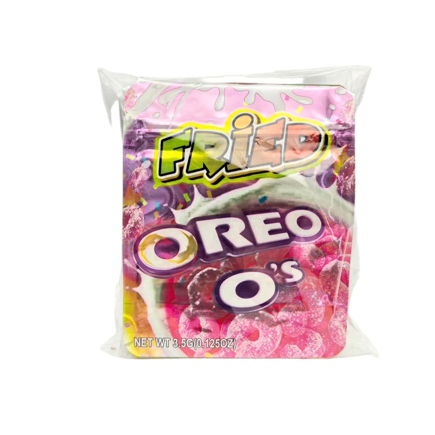 50 Pack - 3.5g Exotic Mylar Bags - Fried Oreo O's