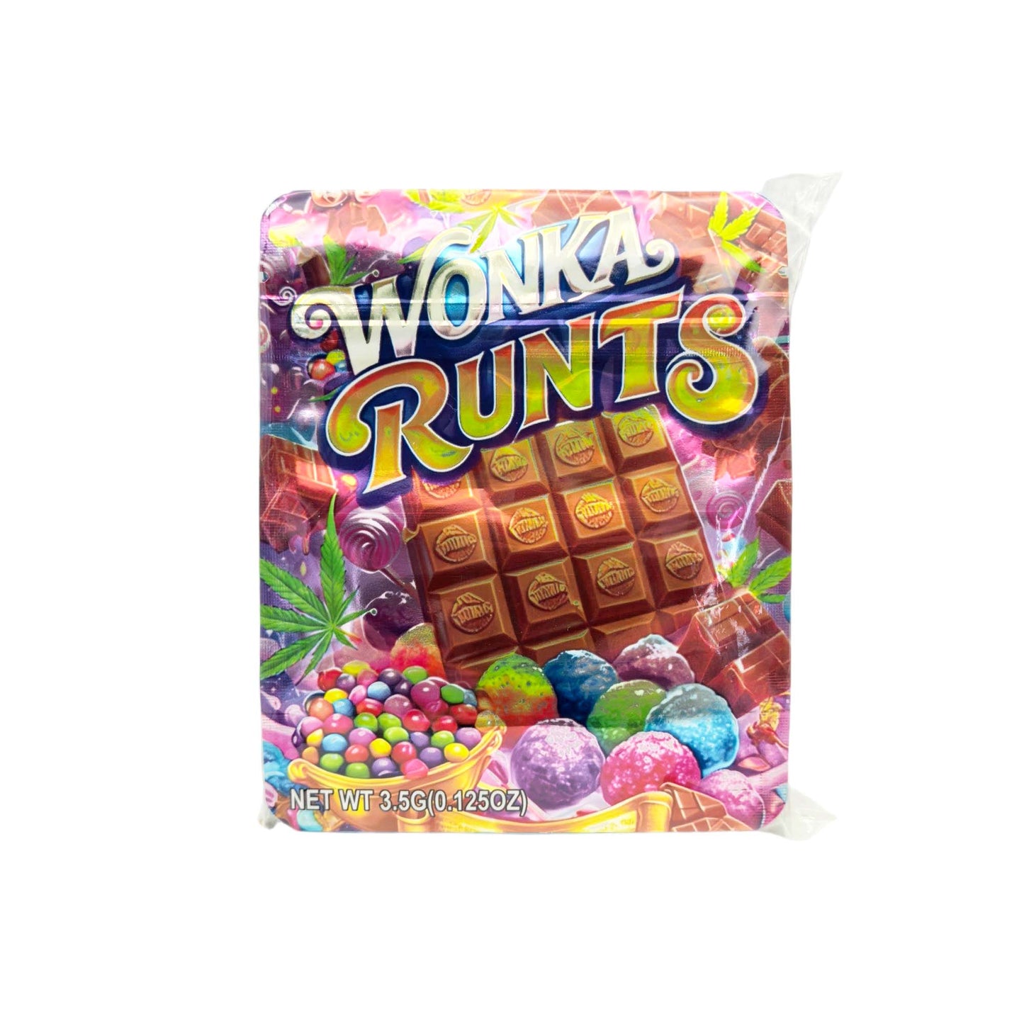 50 Pack - 3.5g Exotic Mylar Bags - Wonka Runtz