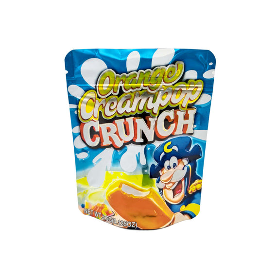 50 Pack - 3.5g Exotic Mylar Bags - Orange Cream Pop Crunch