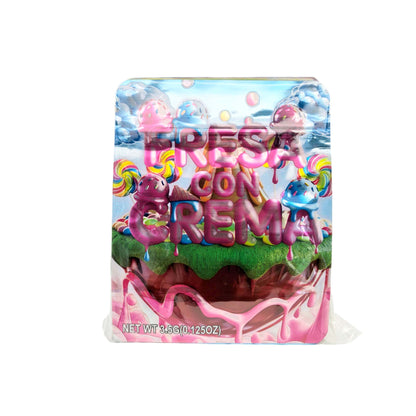 50 Pack - 3.5g Exotic Mylar Bags - Fresa Con Crema