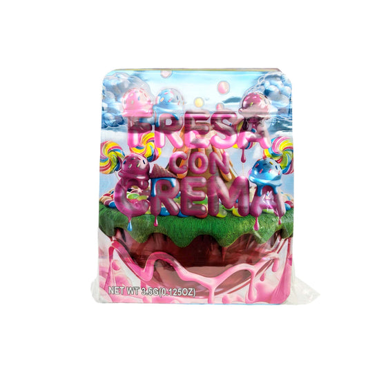 50 Pack - 3.5g Exotic Mylar Bags - Fresa Con Crema