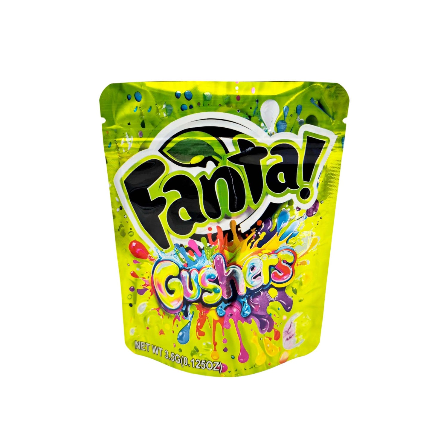 50 Pack - 3.5g Exotic Mylar Bags - Fanta - Gusher