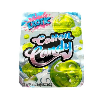 50 Pack - 3.5g Exotic Mylar Bags - Exotic - Cotton Candy