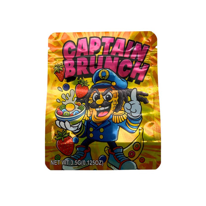50 Pack - 3.5g Exotic Mylar Bags - Captain Brunch