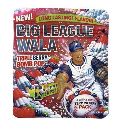 50 Pack - 3.5g Exotic Mylar Bags - Big League Wala - Triple Berry Bomb Pop