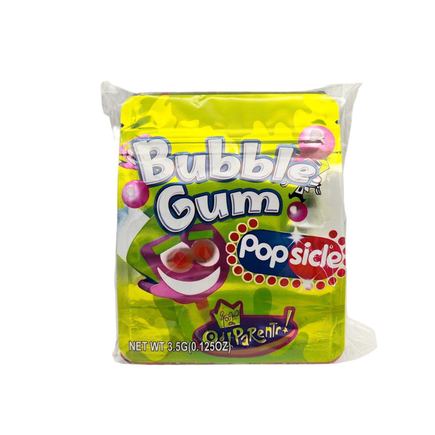 50 Pack - 3.5g Exotic Mylar Bags - Bubble Gum Popsicle