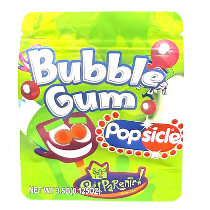 50 Pack - 3.5g Exotic Mylar Bags - Bubble Gum Popsicle