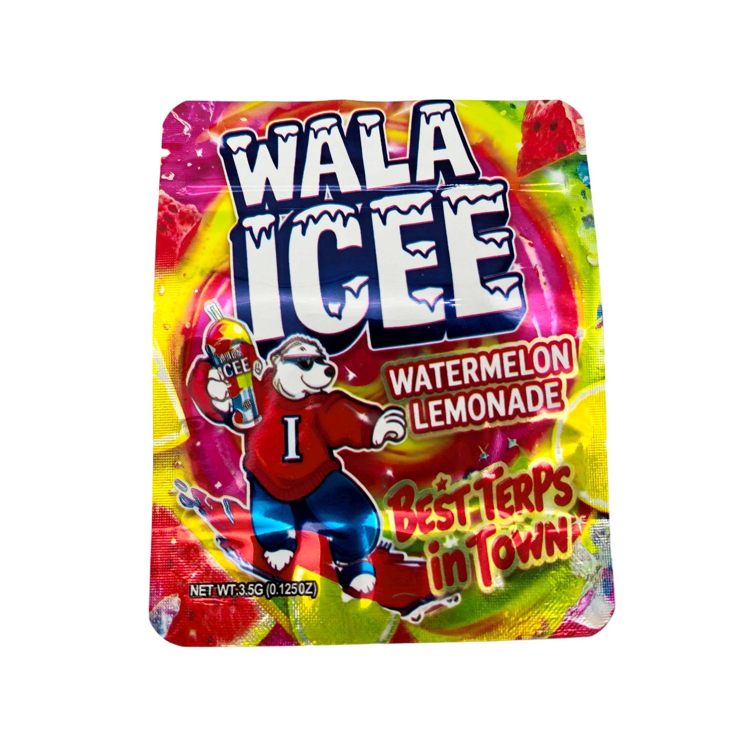 50 Pack - 3.5g Exotic Mylar Bags - Wala Icee - Watermelon Lemonade