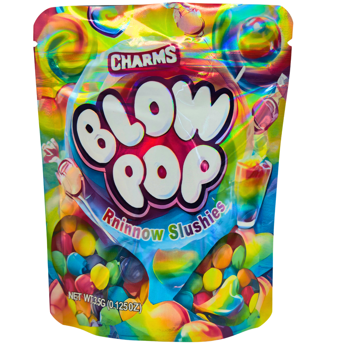 50 Pack - 3.5g Exotic Mylar Bags - Charms Blow Pop Original Assorted