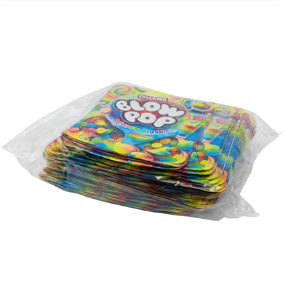 50 Pack - 3.5g Exotic Mylar Bags - Charms Blow Pop Original Assorted