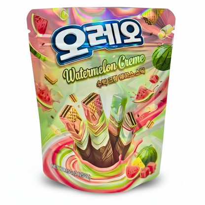 50 Pack - 3.5g Exotic Mylar Bags - Oreo Watermelon Cream