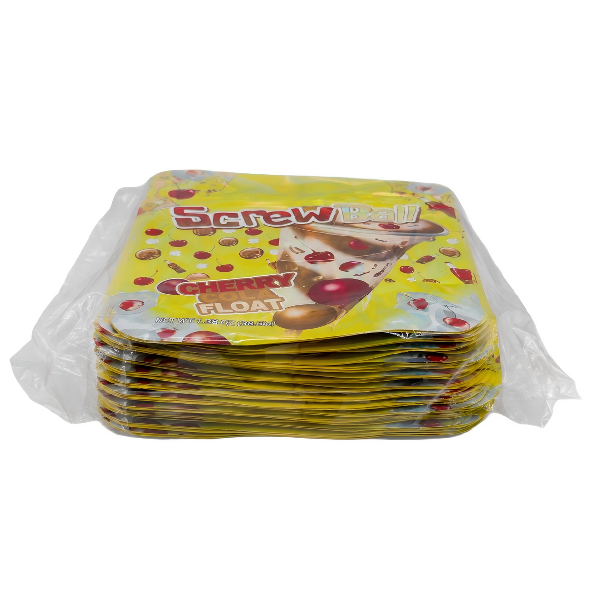 50 Pack - 3.5g Exotic Mylar Bags - Screwball Lemon Cherry