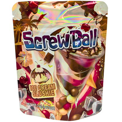 50 Pack - 3.5g Exotic Mylar Bags - Screwball Ice Cream Slushie