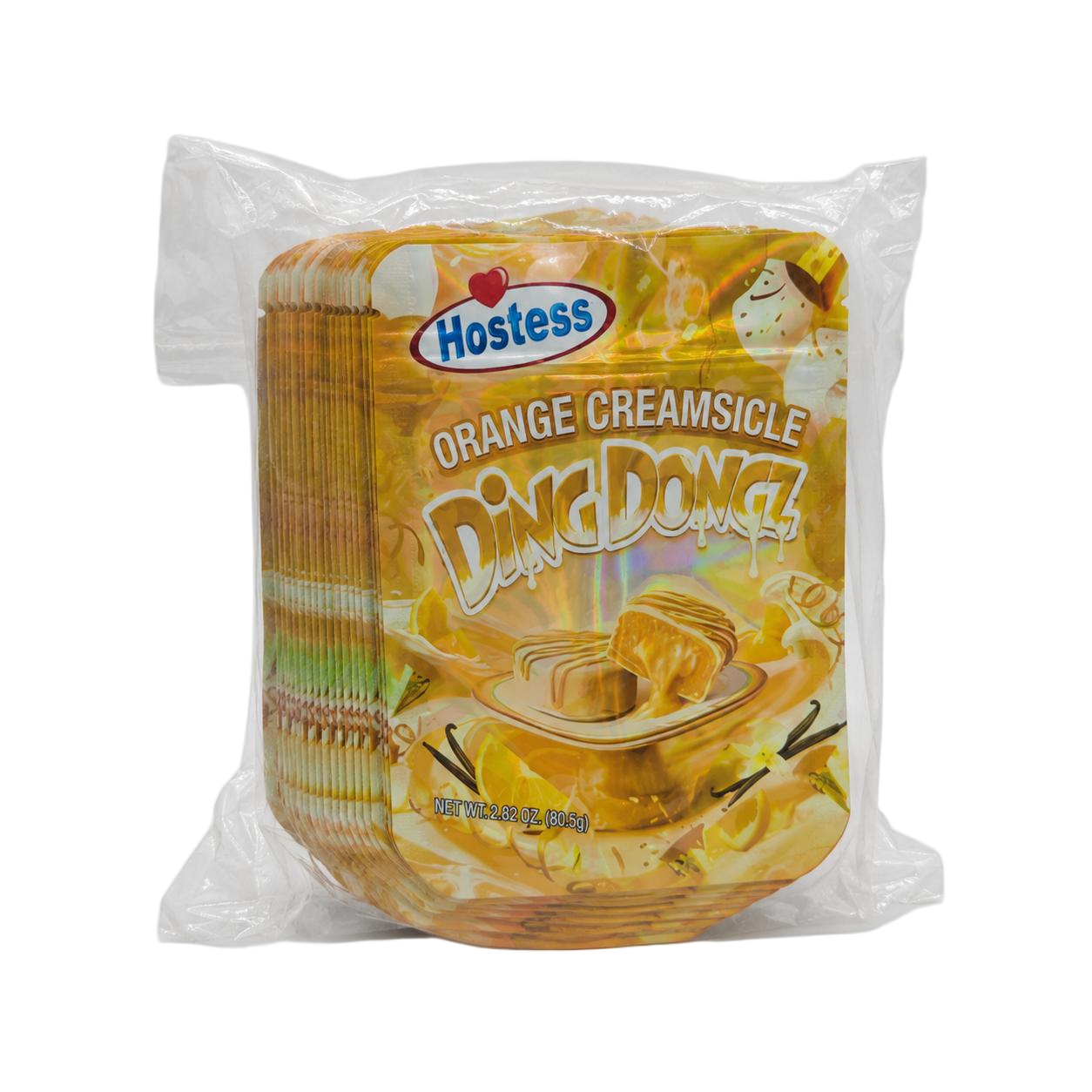 50 Pack - 3.5g Exotic Mylar Bags - Hostess Orange Creamsicle Ding Dongz