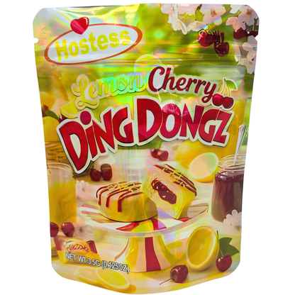 50 Pack - 3.5g Exotic Mylar Bags - Hostess Cherry Ding Dongz