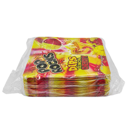 50 Pack - 3.5g Exotic Mylar Bags - Pop Rocks Dips Lemon