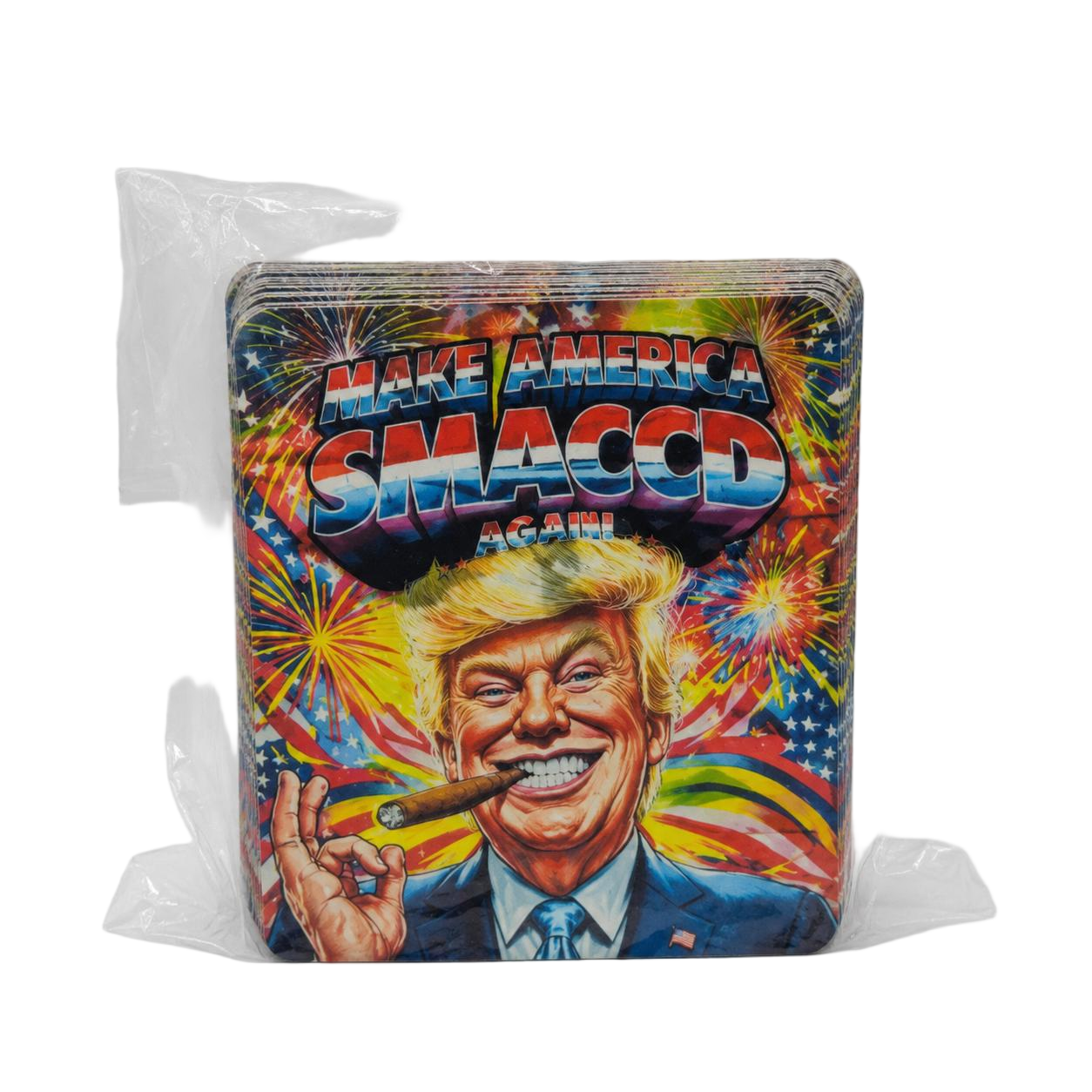 50 Pack - 3.5g Exotic Mylar Bags - Make America SMACCD Again Trump