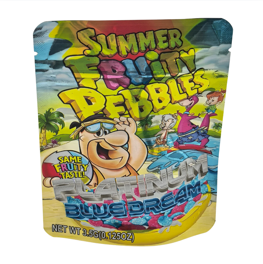 50 Pack - 3.5g Exotic Mylar Bags - Fruity Pebbles Summer Edition