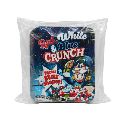 50 Pack - 3.5g Exotic Mylar Bags - Red, White & Blue Crunch Cereal